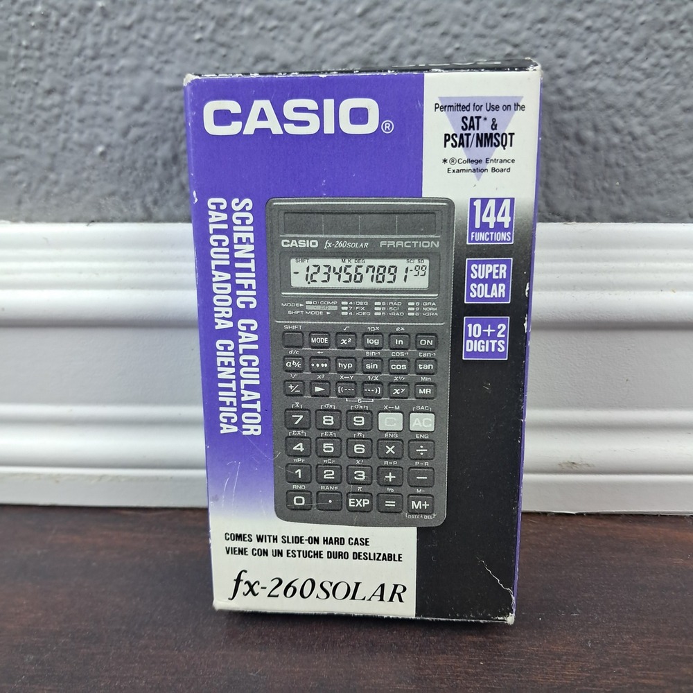 Casio fx-260 SOLAR Scientific Calculator 144 Functions SAT Exam